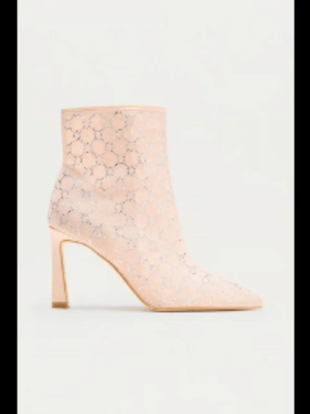 Avenley Rhinestone Mesh Booties - Picture 2 of 5